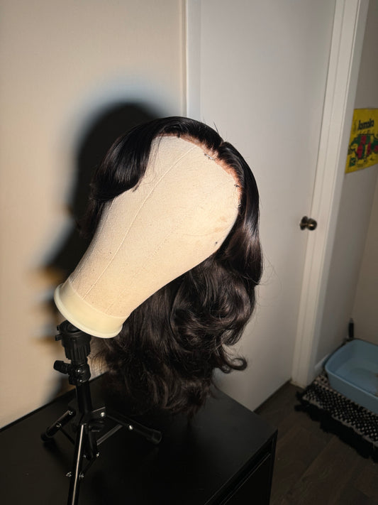 13x4 Human Hair Body Wave 24 Inch Wig -N/A