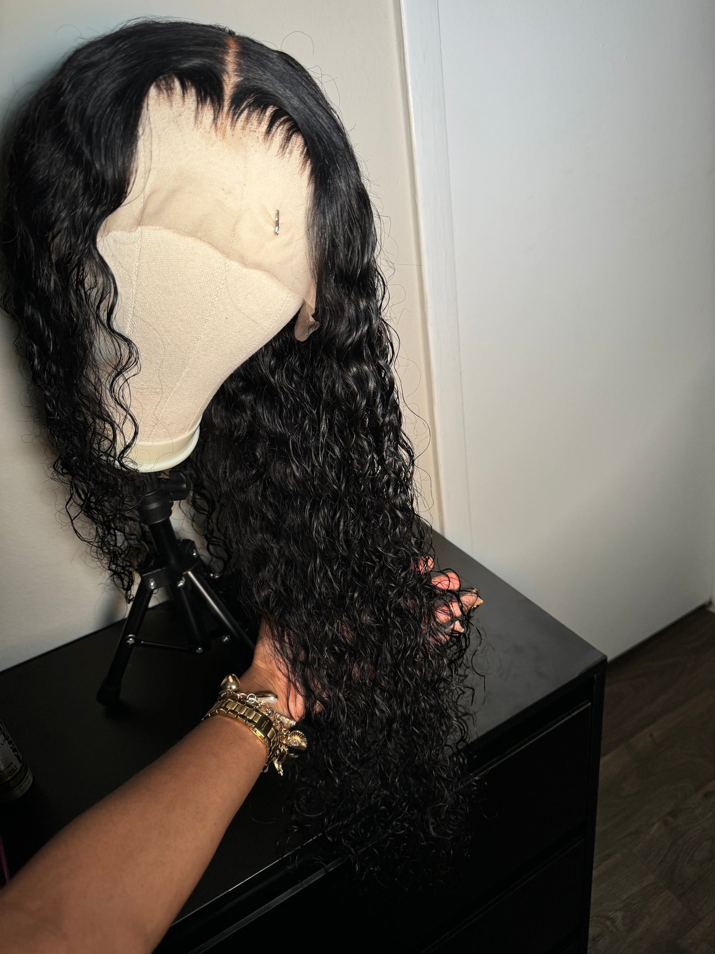 Deep Wave Human Hair 13x6 Wig, 34 inch, Bling Hair (Ships out 24th)