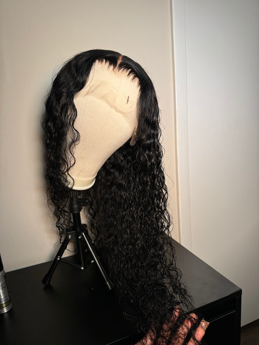 Deep Wave Human Hair 13x6 Wig, 34 inch, Bling Hair (Ships out 24th)